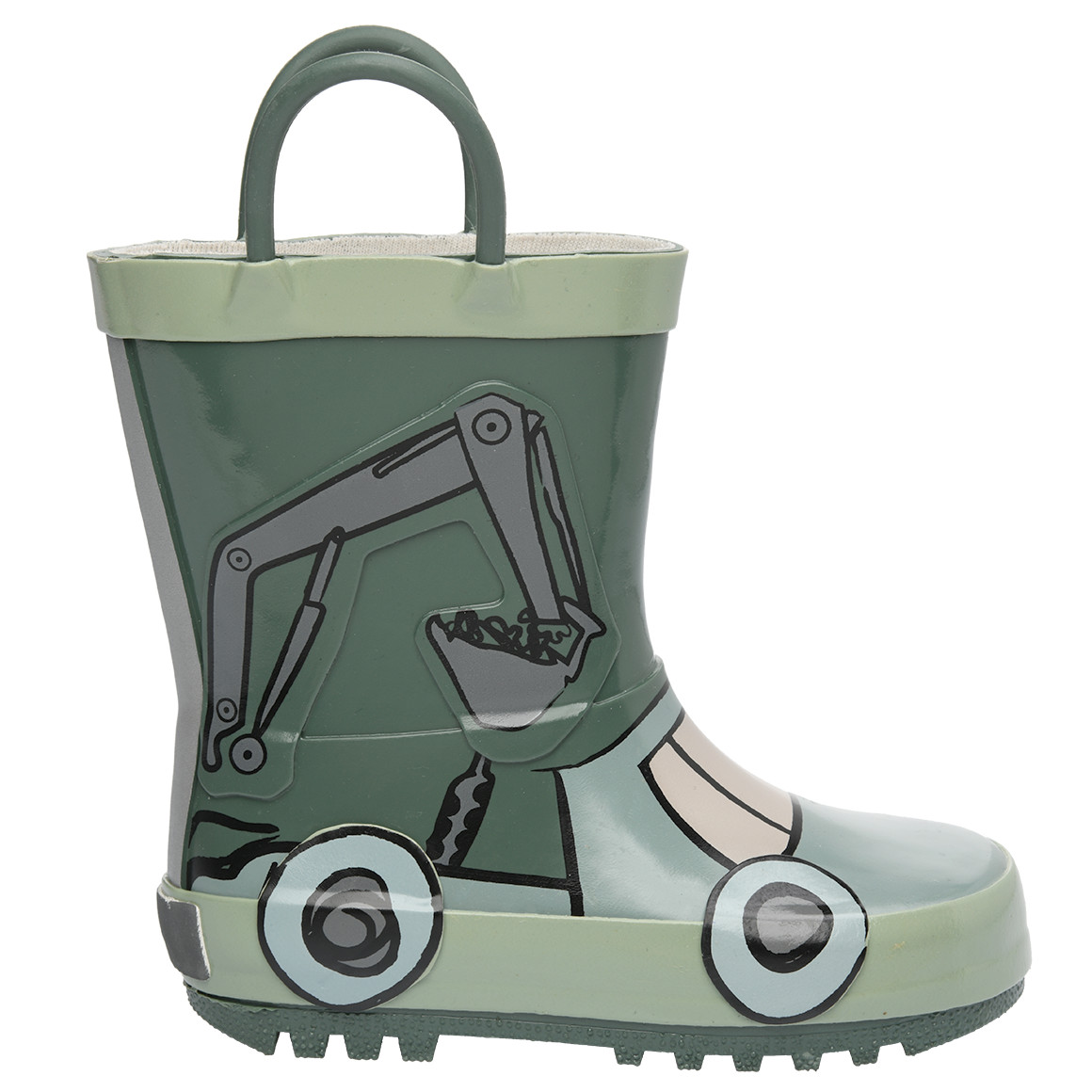 Jungen Gummistiefel mit Kran-Motiv Jungen Gummistiefel mit Kran-Motiv von Topomini
