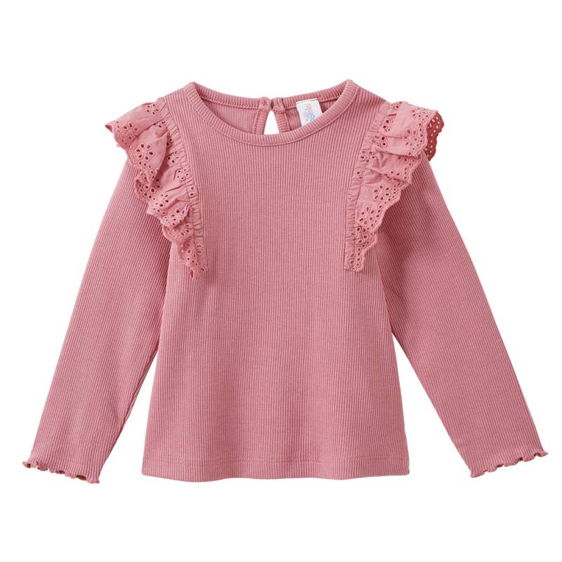 Mädchen Langarmshirt mit Häkelspitze Mädchen Langarmshirt mit Häkelspitze von Topomini