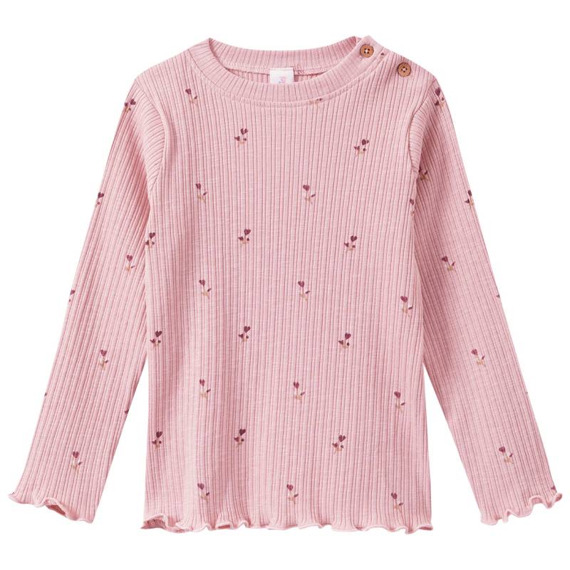 Mädchen Langarmshirt mit Rippstruktur Mädchen Langarmshirt mit Rippstruktur von Topomini