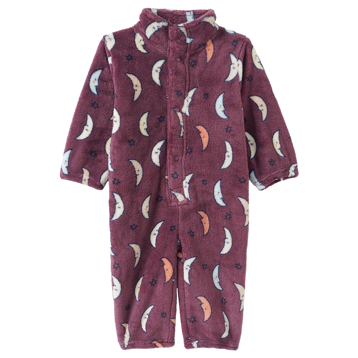 Newborn Fleeceoverall mit Mond-Allover von Topomini
