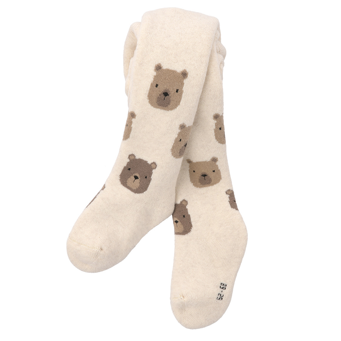 Newborn Frottee-Strumpfhose mit Bär-Motiv von Topomini