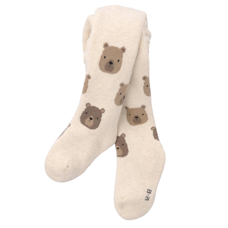 Newborn Frottee-Strumpfhose mit Bär-Motiv von Topomini