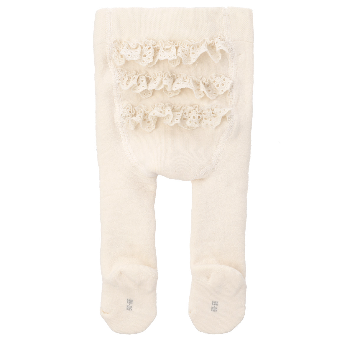 Newborn Frottee-Strumpfhose mit Spitze von Topomini