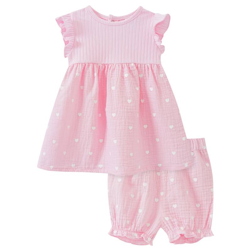 Newborn Kleid und Shorts aus Musselin von Topomini