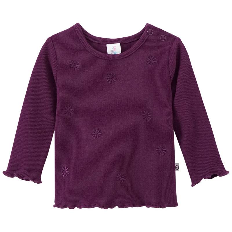 Newborn Langarmshirt mit Blumen-Stickerei von Topomini
