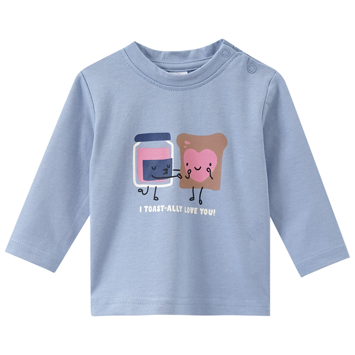 Newborn Langarmshirt mit Frühstücks-Print Newborn Langarmshirt mit Frühstücks-Print von Topomini