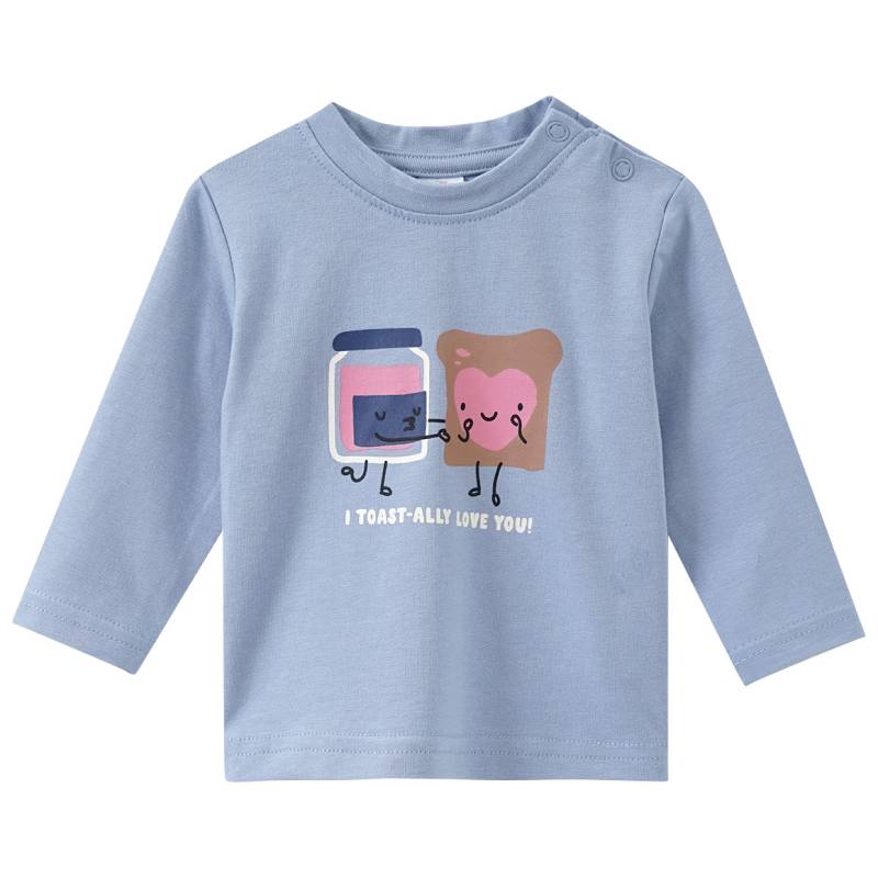 Newborn Langarmshirt mit Frühstücks-Print von Topomini
