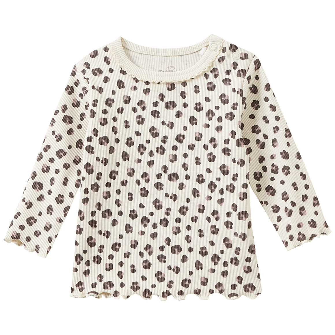 Newborn Langarmshirt mit Ripp-Struktur von Topomini