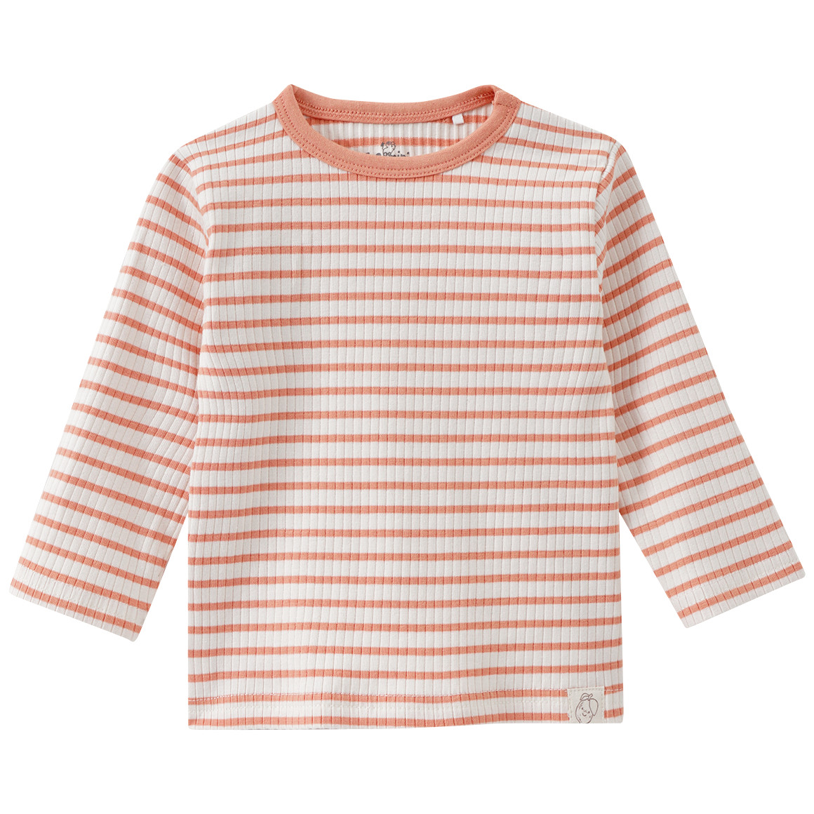 Newborn Langarmshirt mit Rippstruktur von Topomini