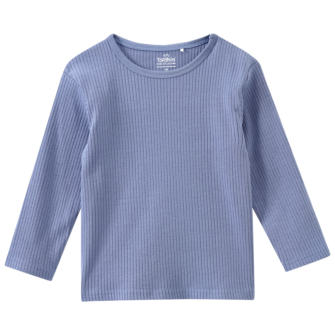 Newborn Langarmshirt mit Rippstruktur von Topomini