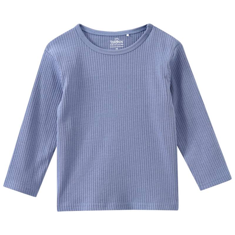 Newborn Langarmshirt mit Rippstruktur von Topomini