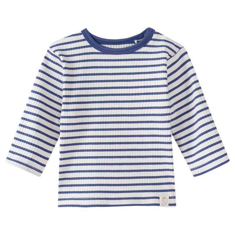 Newborn Langarmshirt mit Rippstruktur von Topomini