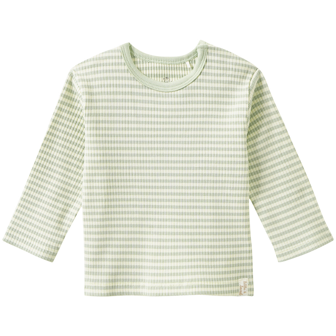 Newborn Langarmshirt mit Rippstruktur von Topomini