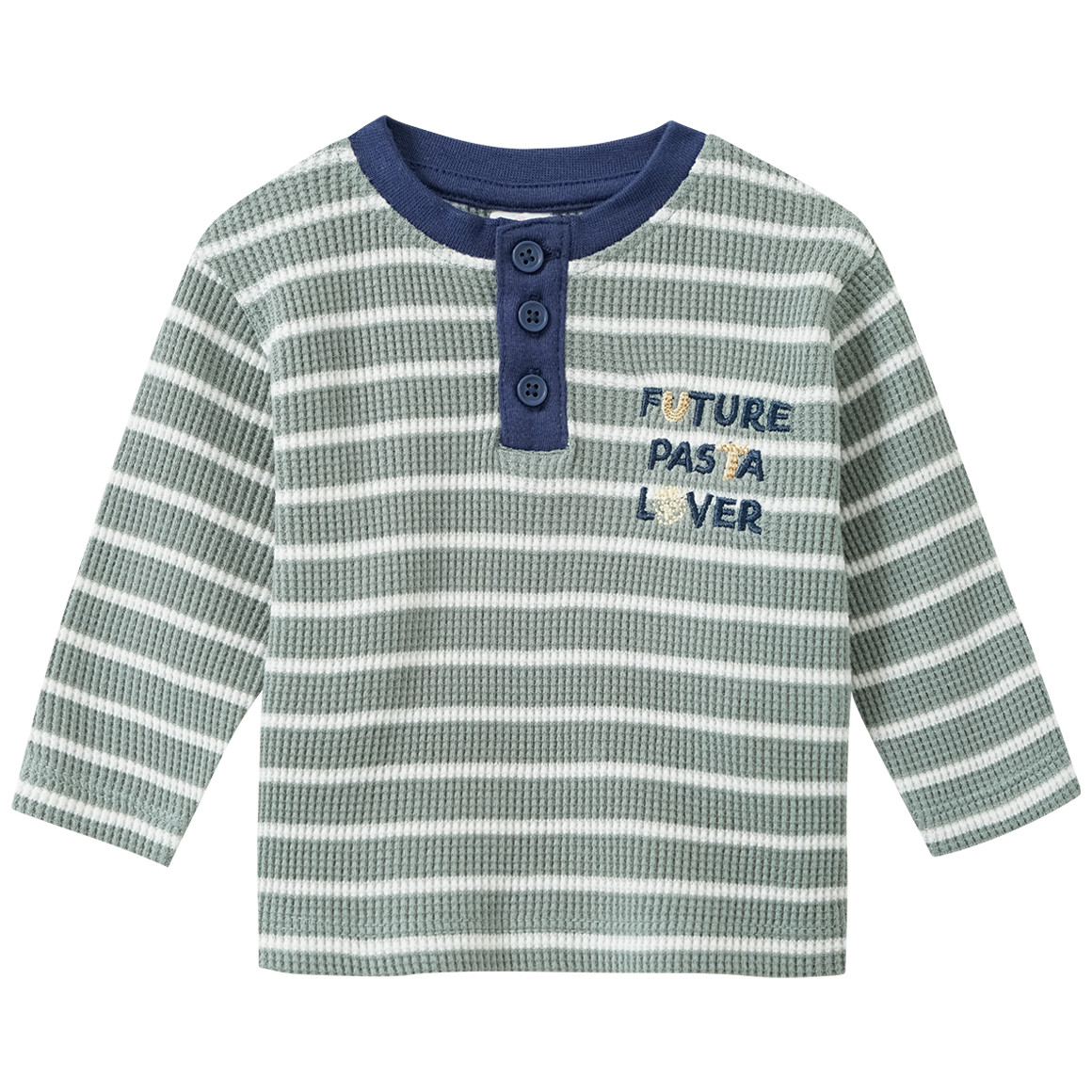 Newborn Langarmshirt mit Stickerei von Topomini