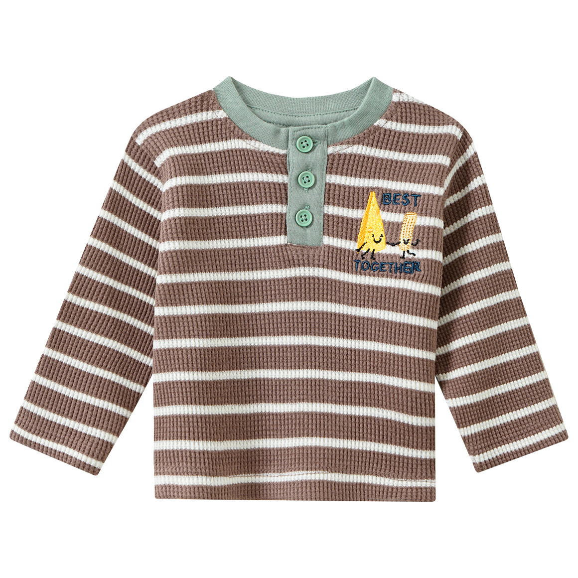 Newborn Langarmshirt mit Stickerei von Topomini