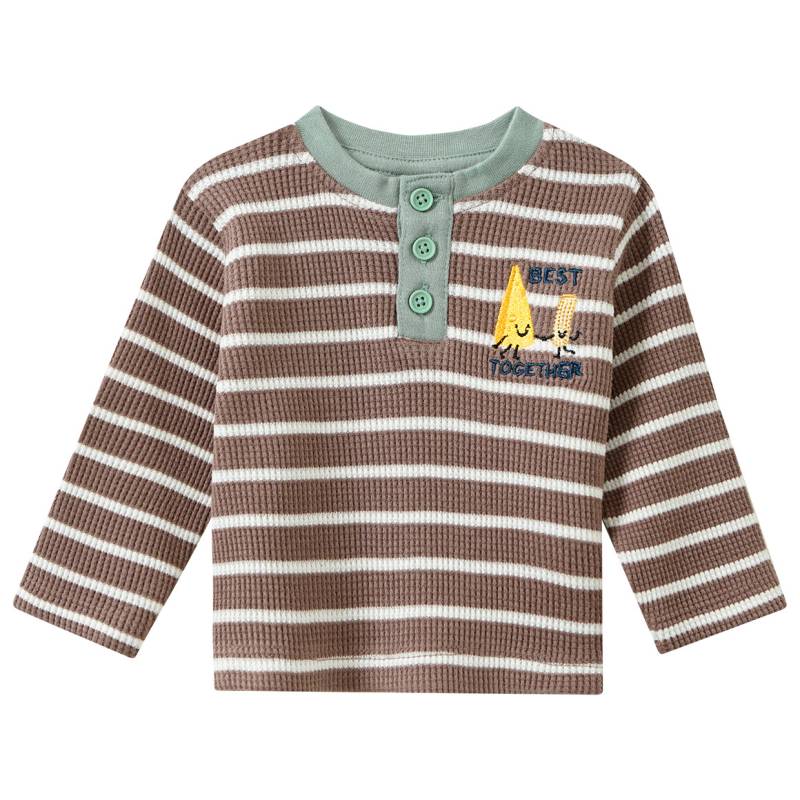 Newborn Langarmshirt mit Stickerei von Topomini