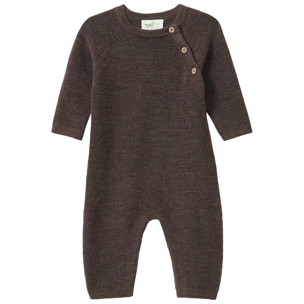 Newborn Merino-Overall unifarben von Topomini