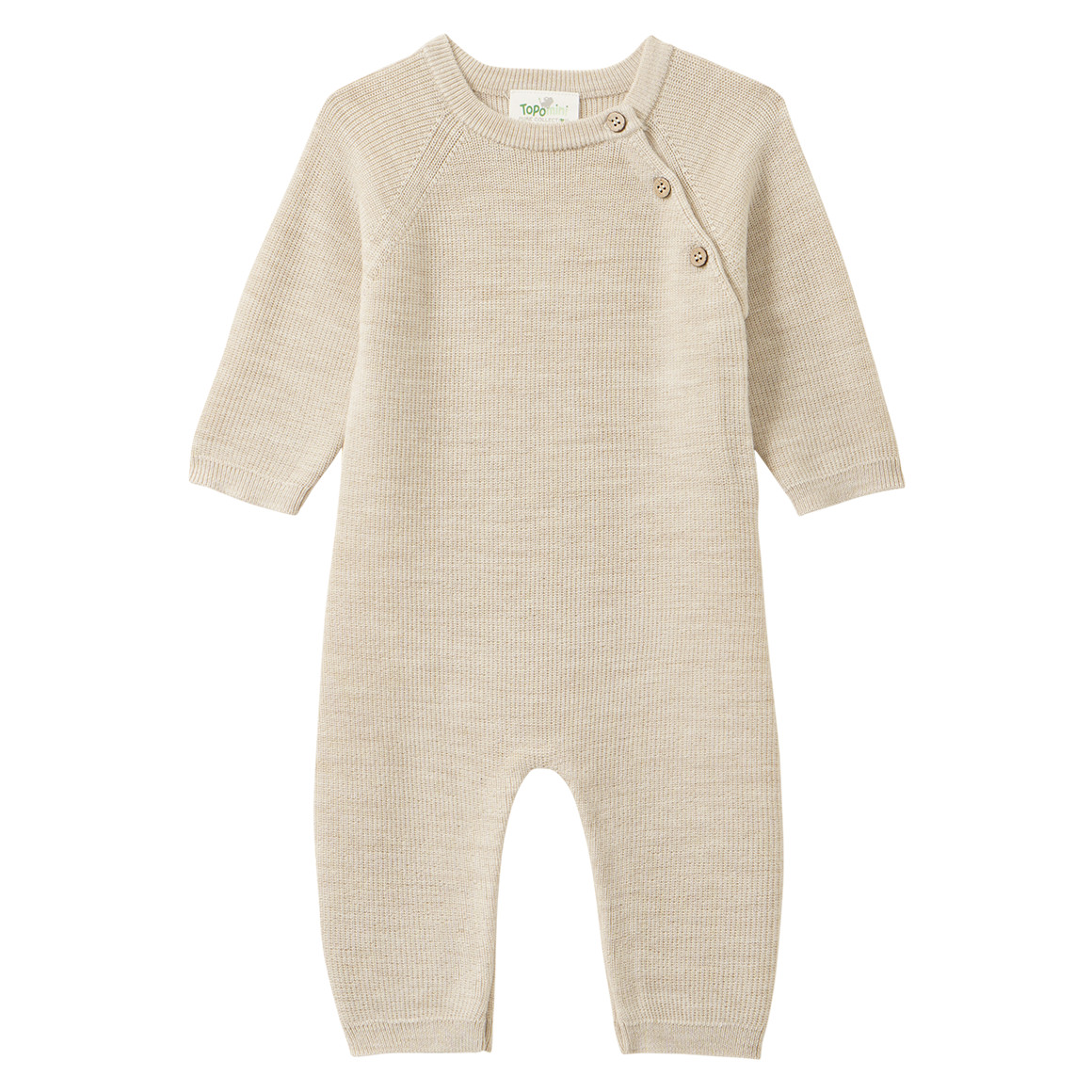 Newborn Merino-Overall unifarben von Topomini