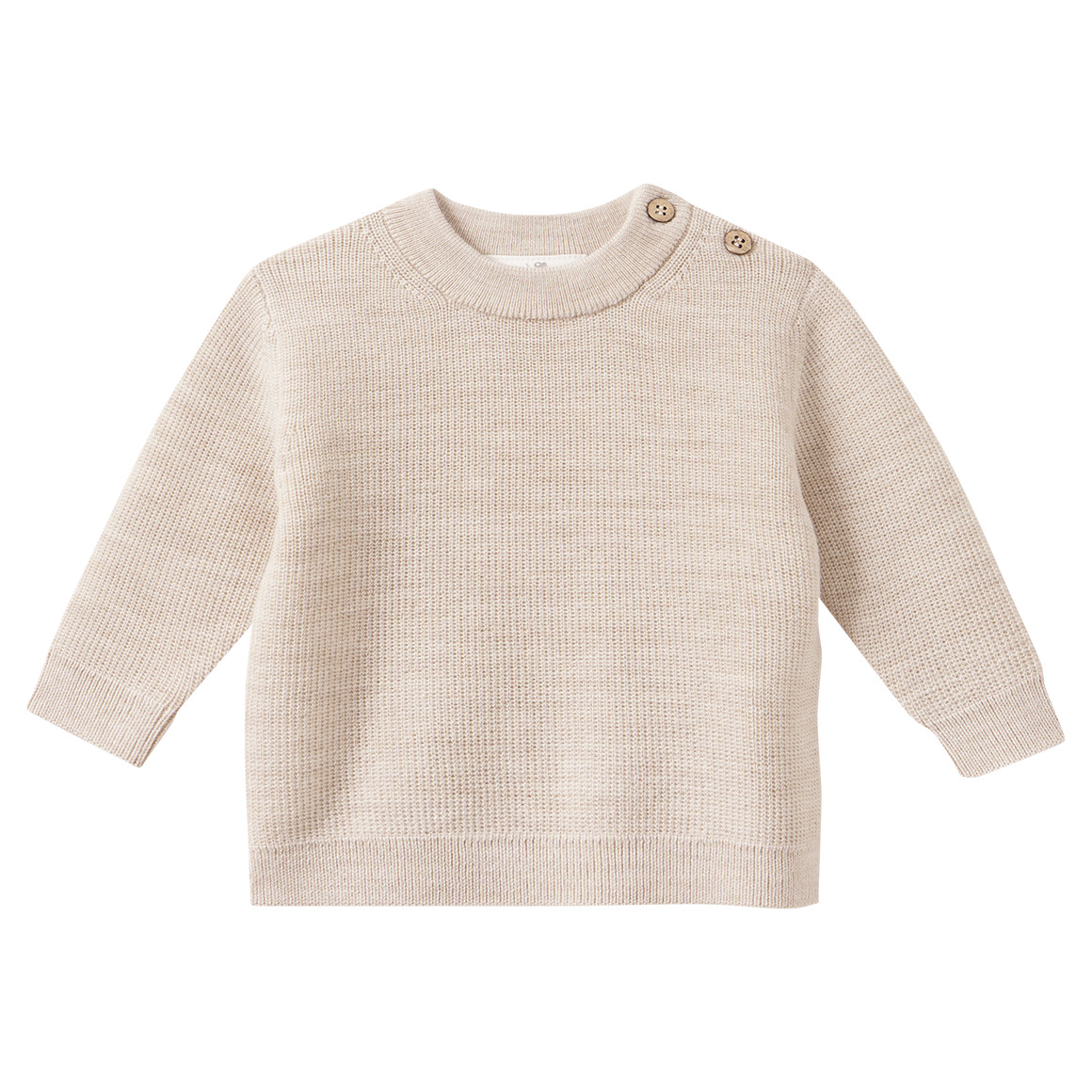 Newborn Merino-Strickpullover unifarben von Topomini