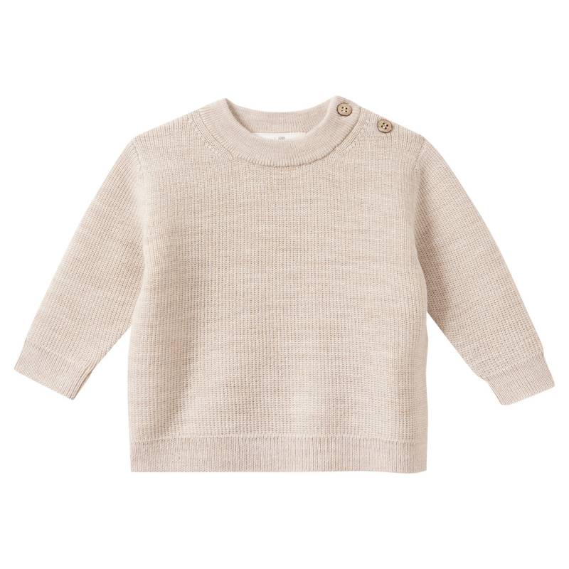 Newborn Merino-Strickpullover unifarben Newborn Merino-Strickpullover unifarben von Topomini