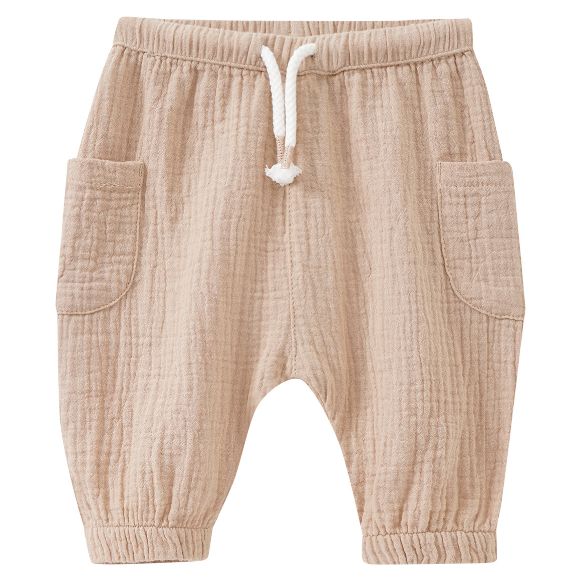 Newborn Musselin-Hose mit Kordelzug von Topomini