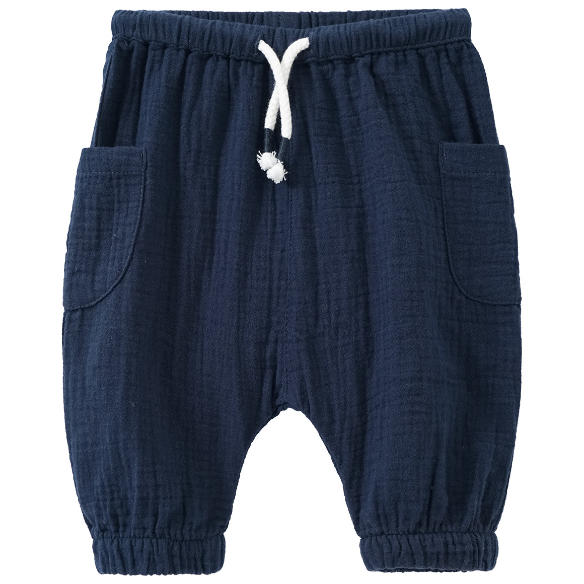 Newborn Musselin-Hose mit Kordelzug von Topomini