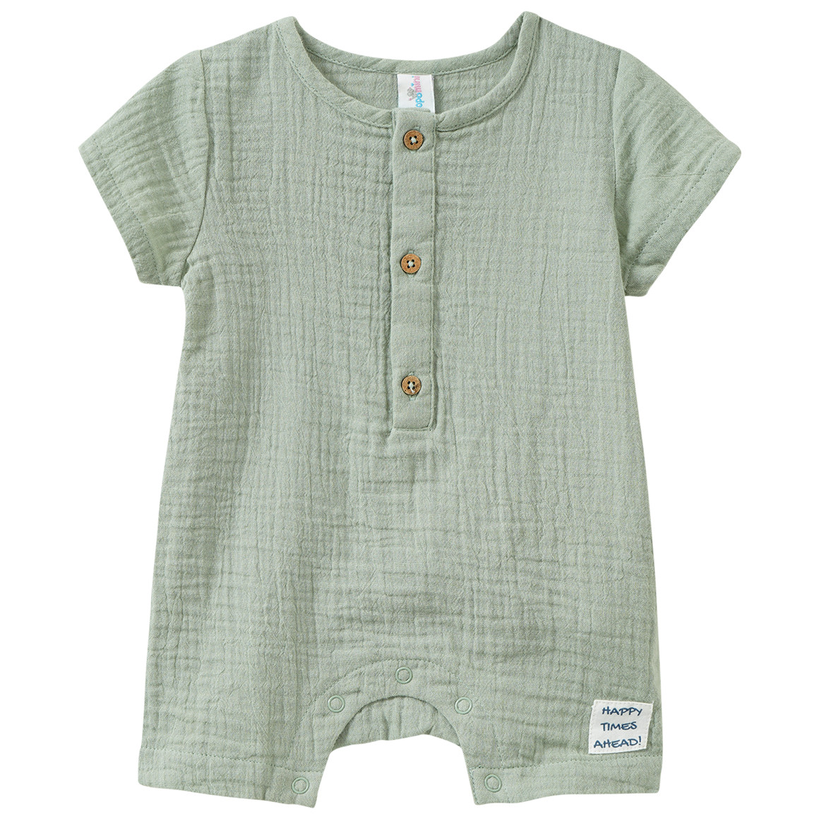 Newborn Musselin-Overall mit Knopfleiste Newborn Musselin-Overall mit Knopfleiste von Topomini