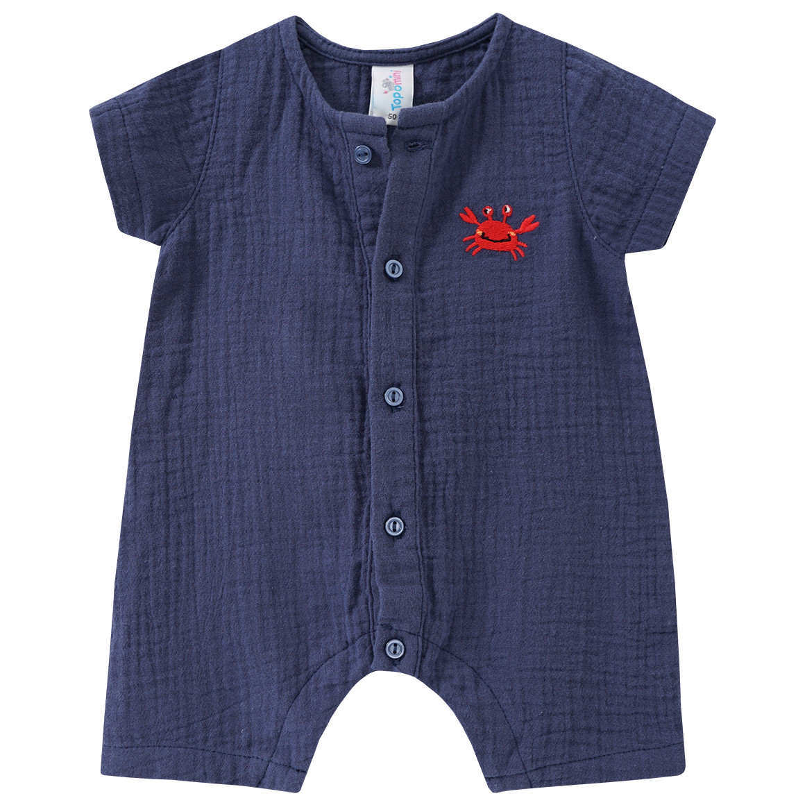 Newborn Musselin-Overall mit Stickerei Newborn Musselin-Overall mit Stickerei von Topomini