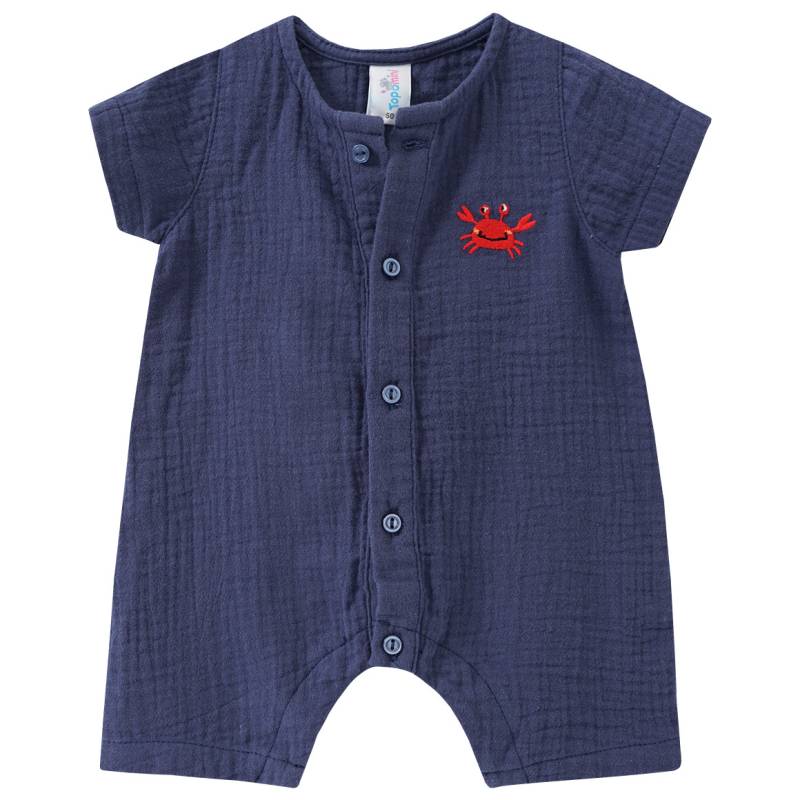 Newborn Musselin-Overall mit Stickerei von Topomini
