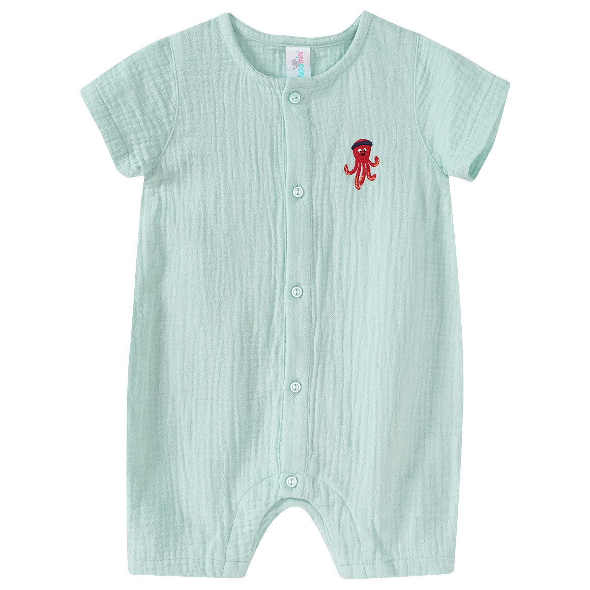 Newborn Musselin-Overall mit Stickerei Newborn Musselin-Overall mit Stickerei von Topomini