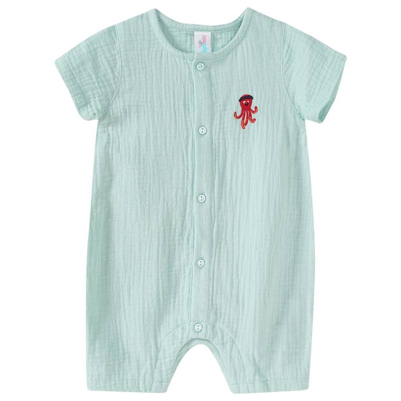 Newborn Musselin-Overall mit Stickerei von Topomini