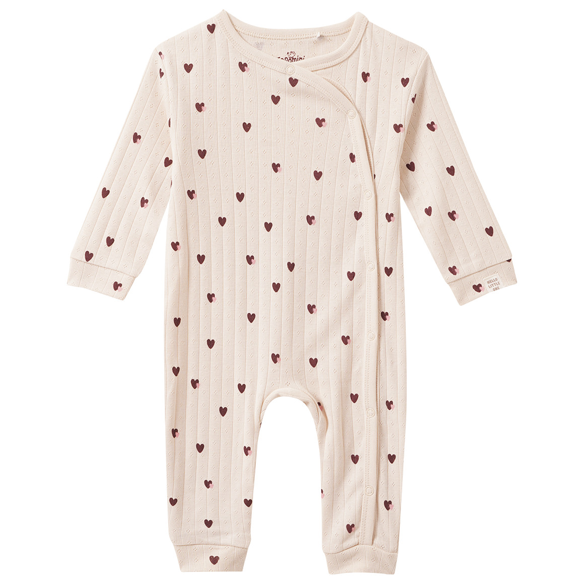Newborn Schlafanzug mit Ajour-Muster von Topomini