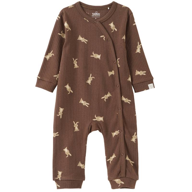 Newborn Schlafanzug mit Hasen-Allover Newborn Schlafanzug mit Hasen-Allover von Topomini