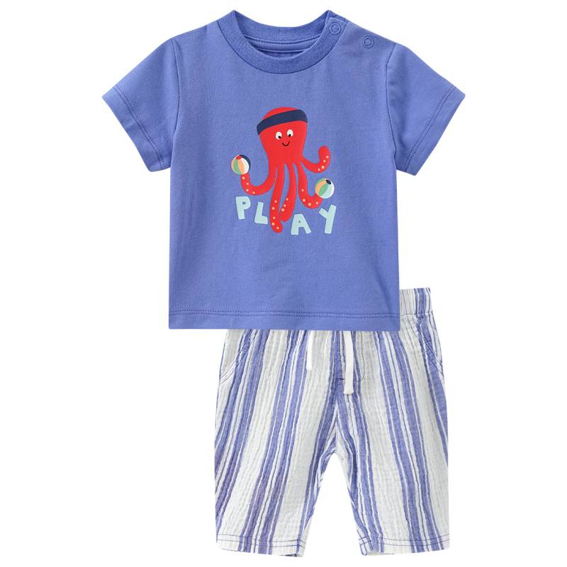 Newborn Set aus T-Shirt und Musselin-Hose Newborn Set aus T-Shirt und Musselin-Hose von Topomini
