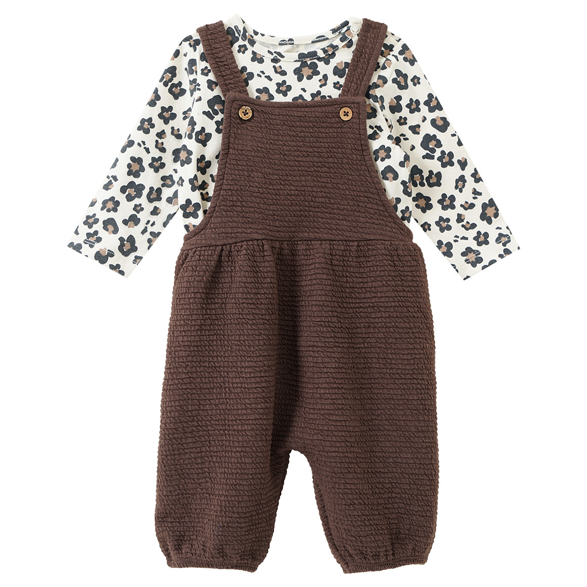 Newborn Set mit Langarmshirt und Overall von Topomini