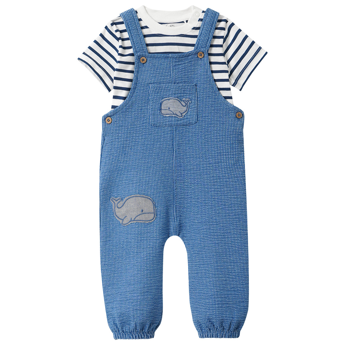 Newborn Set mit Latzhose und T-Shirt Newborn Set mit Latzhose und T-Shirt von Topomini