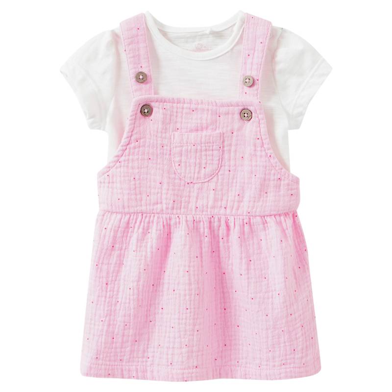 Newborn Set mit Latzkleid und T-Shirt von Topomini