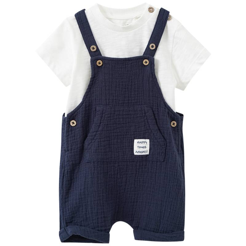 Newborn Set mit Latzshorts und T-Shirt Newborn Set mit Latzshorts und T-Shirt von Topomini