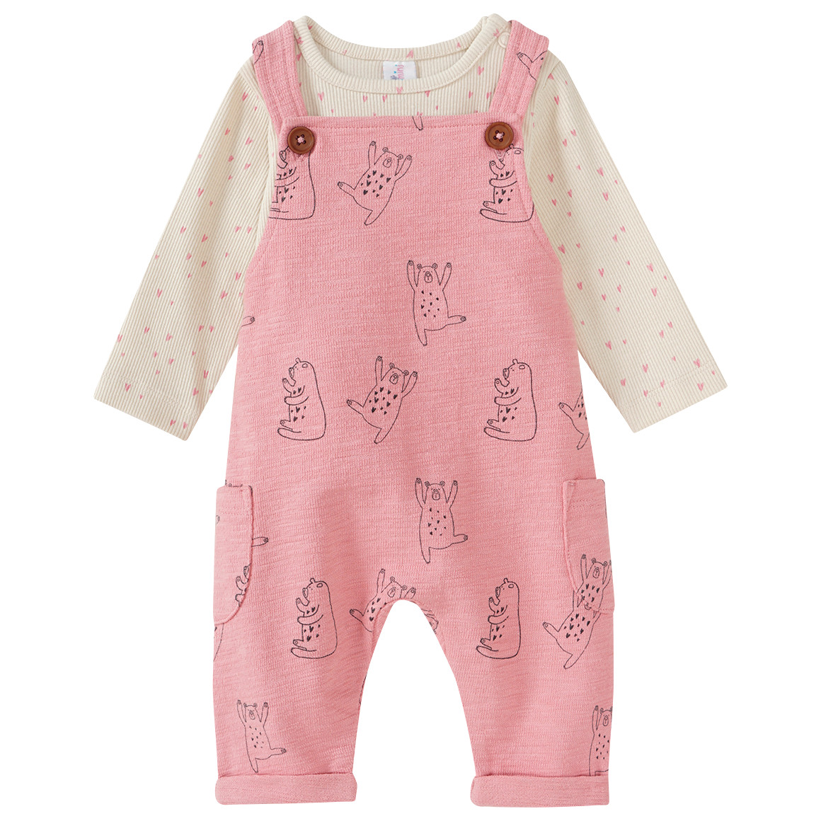 Newborn Set mit Shirt und Strampler von Topomini