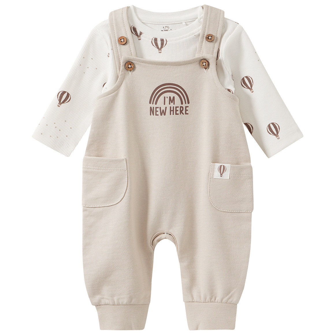 Newborn Set mit Strampler und Shirt Born 2026 Newborn Set mit Strampler und Shirt Born 2026 von Topomini