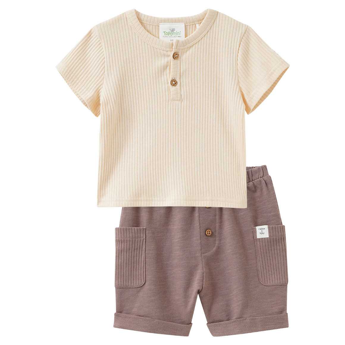 Newborn Set mit T-Shirt und Shorts von Topomini