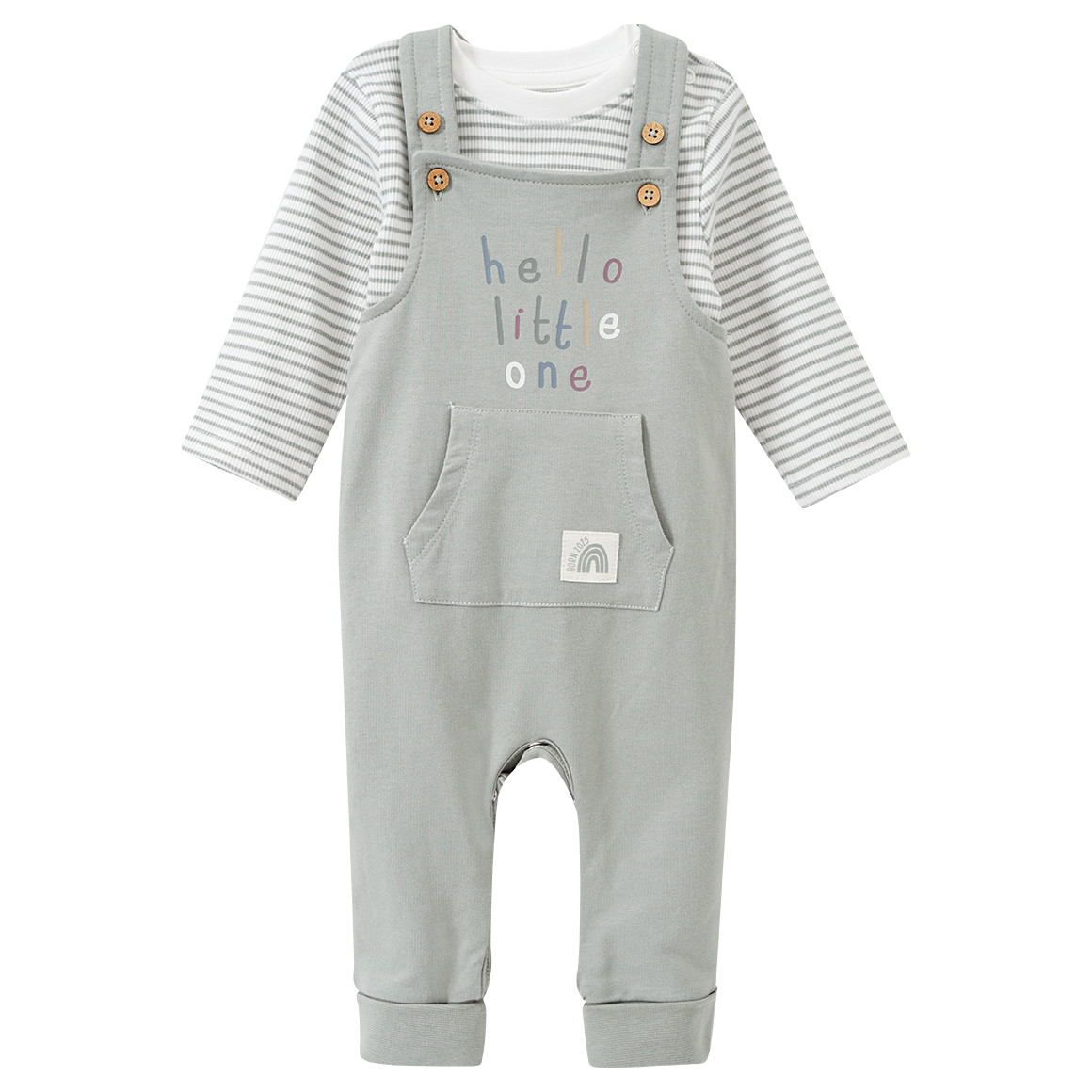 Newborn Strampler und Langarmshirt Born 2025 von Topomini