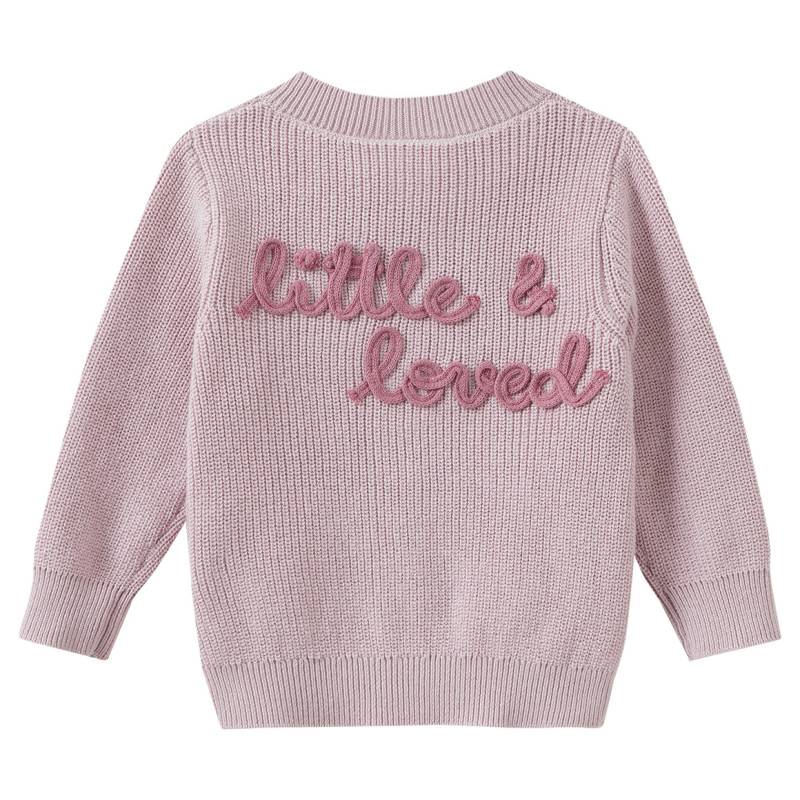 Newborn Strickjacke mit Applikation von Topomini