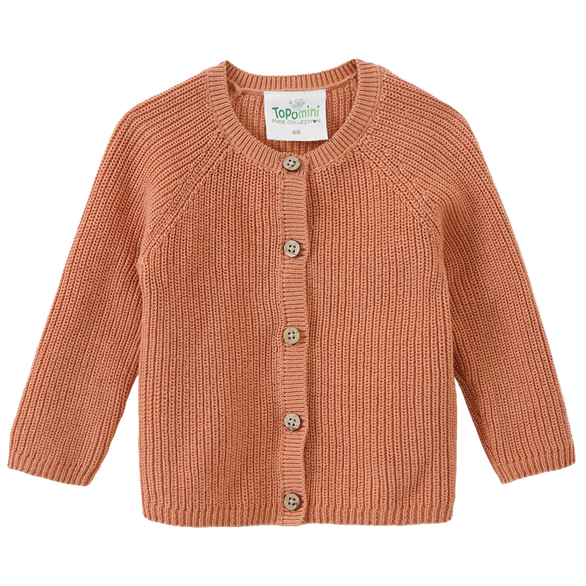 Newborn Strickjacke mit Knopfleiste von Topomini