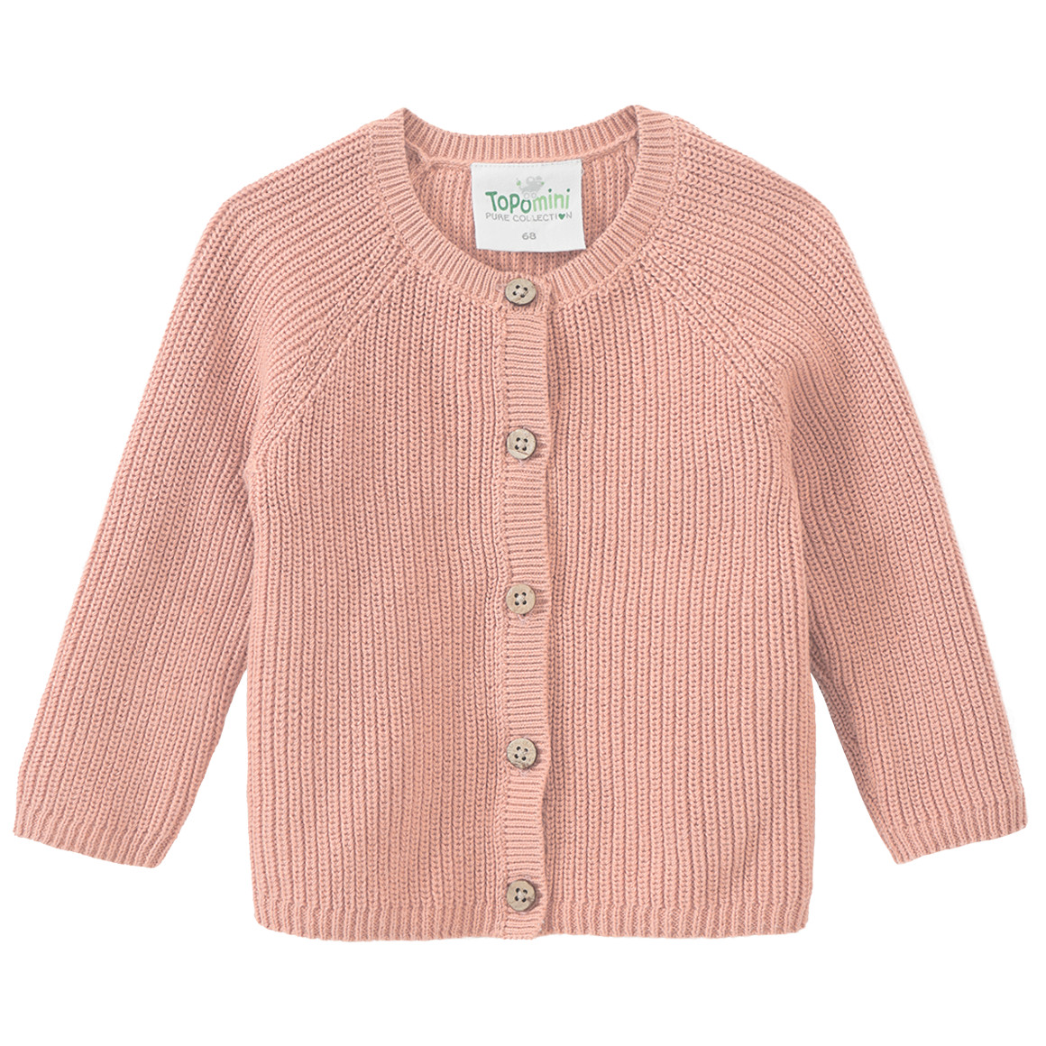 Newborn Strickjacke mit Knopfleiste von Topomini