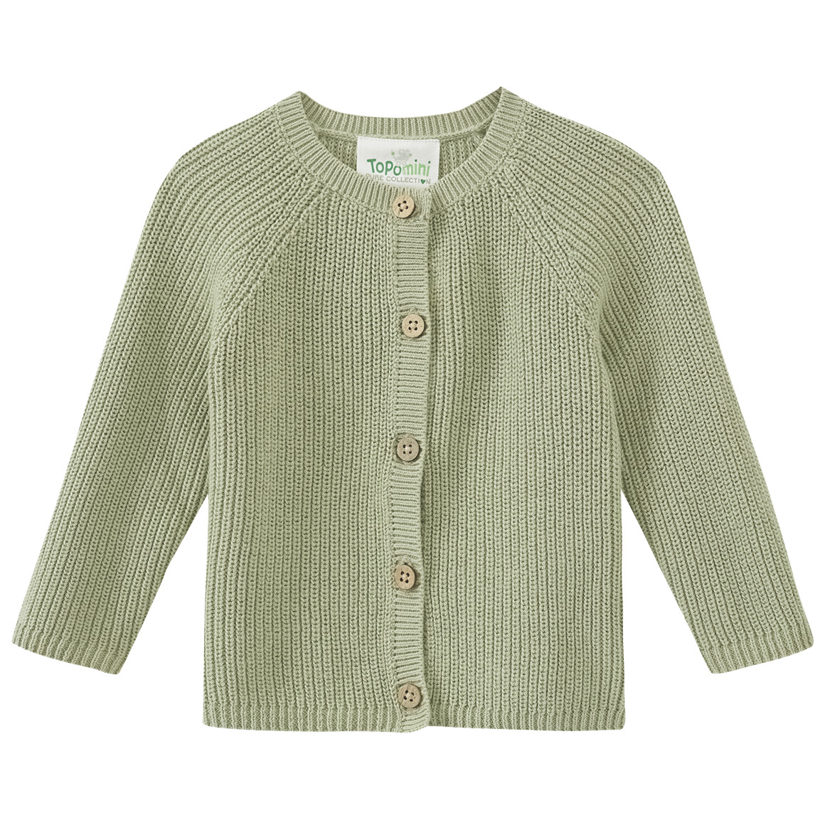 Newborn Strickjacke mit Knopfleiste von Topomini
