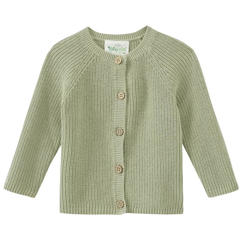 Newborn Strickjacke mit Knopfleiste von Topomini