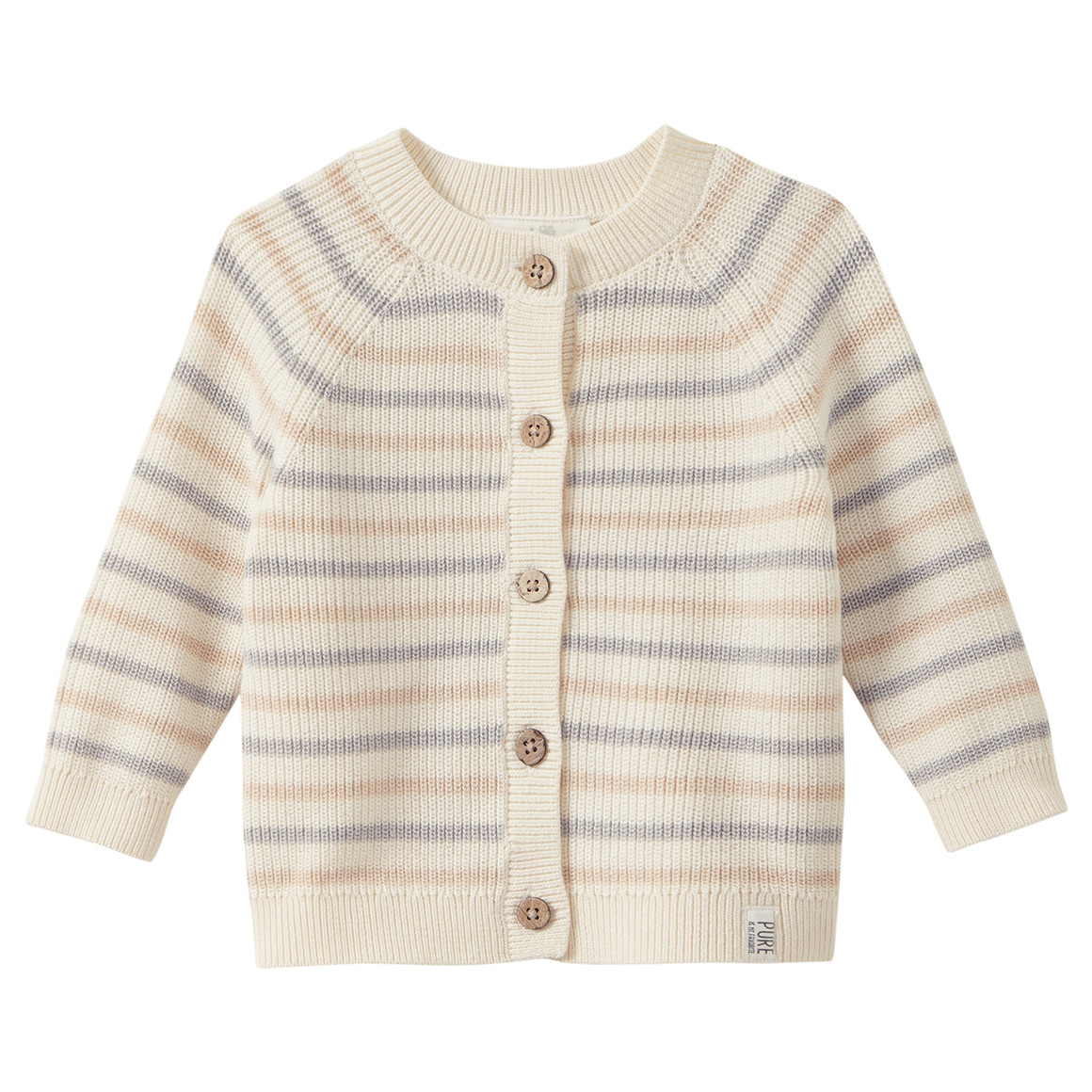 Newborn Strickjacke mit Streifen Newborn Strickjacke mit Streifen von Topomini