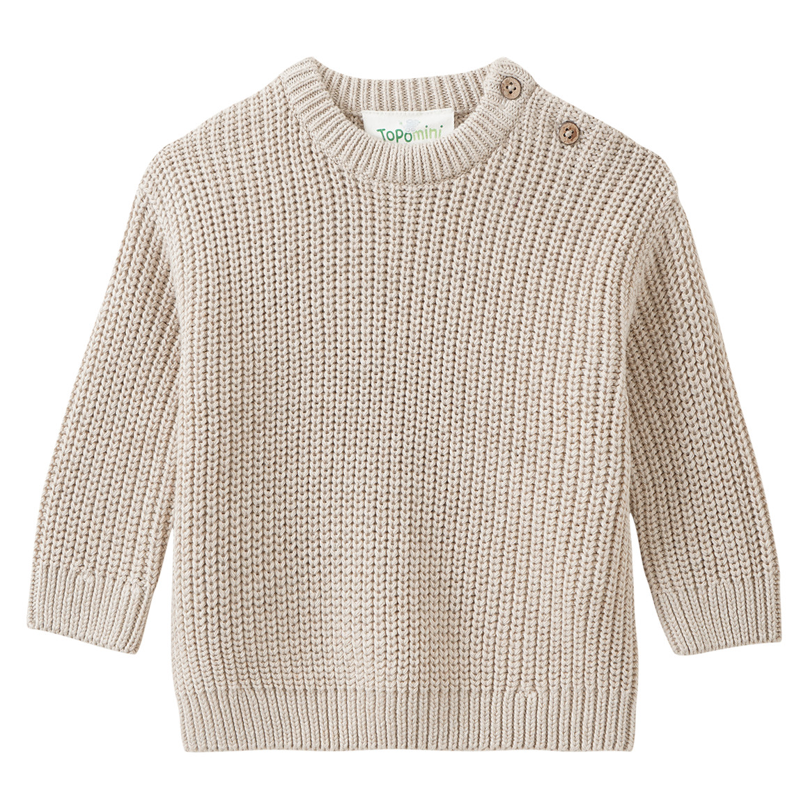Newborn Strickpullover mit Rippstruktur Newborn Strickpullover mit Rippstruktur von Topomini