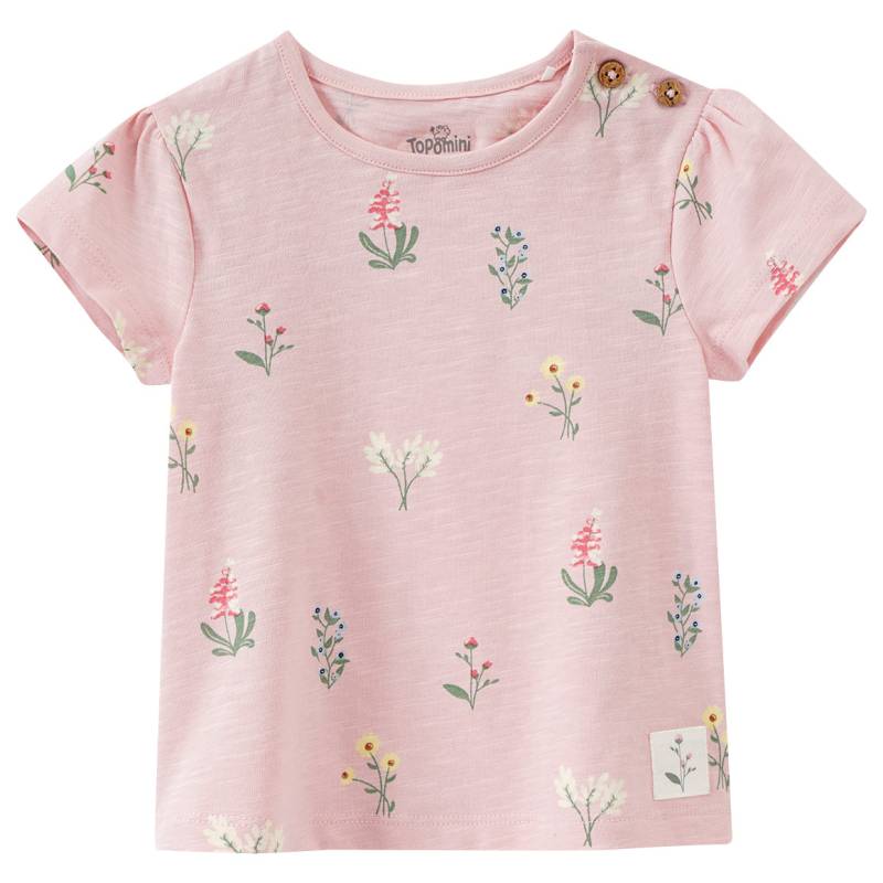 Newborn T-Shirt mit Blumen-Print von Topomini